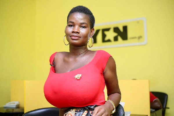 Meet the 21-year-old Ghanaian model with the largest & heaviest breasts 13