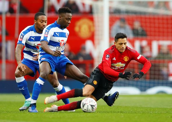 Andy Yiadom features in Reading's FA Cup defeat to Manchester United 3
