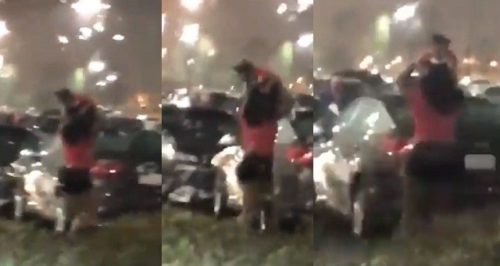 Woman Caught Using Her Baby To Shield Her Artificial Weave From The Rain (Video) 5