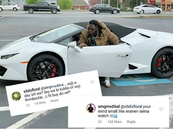 'Your brain is small like ladies watch' – Medikal to a troll 10