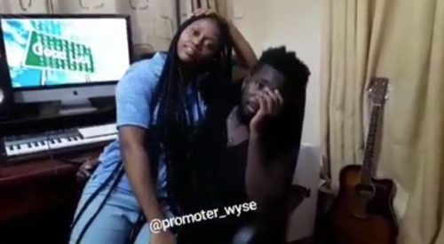 eShun and Bisa Kdei spark dating rumours as video of them cuddling in a studio pops up 5