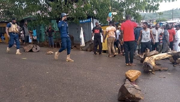 Police beef up security at Krobo-Odumase following violent anti-PDS protest 5