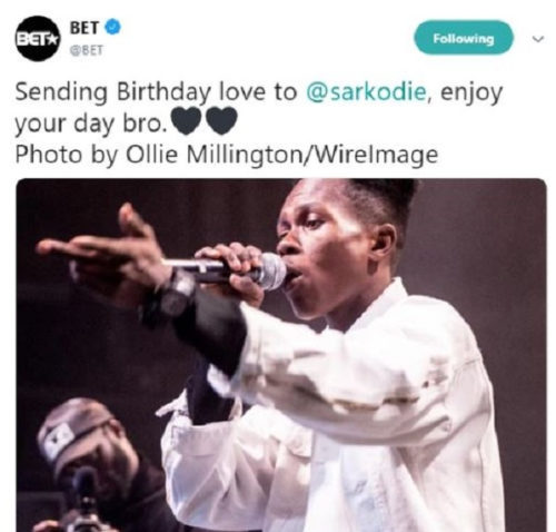 BET posts Strongman as Sarkodie in birthday wish mistake 10