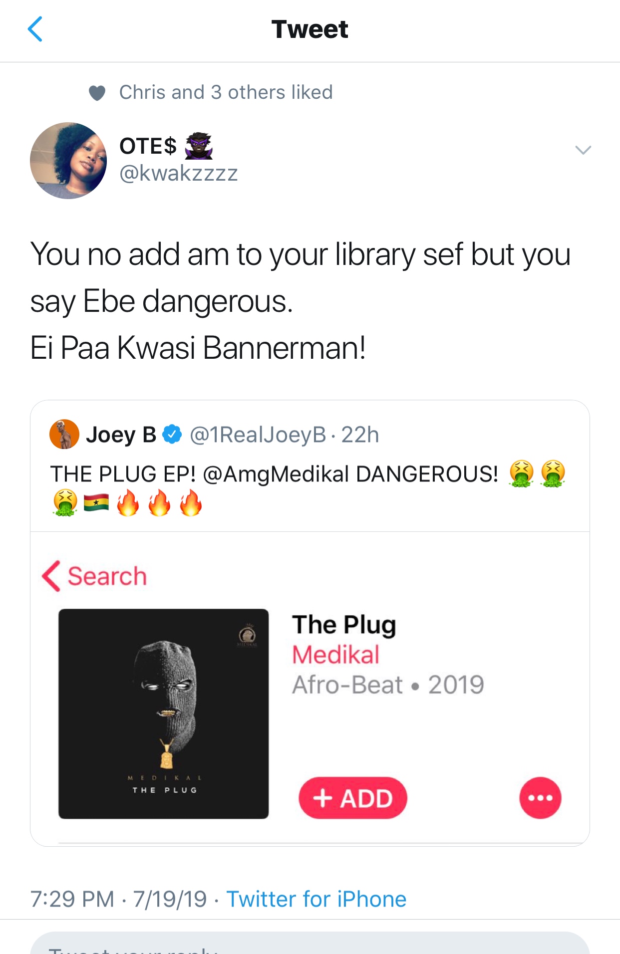 ‘You Didn’t Add ‘The Plug Ep’ To Your Music Library But Claim It’s Dangerous’ – Fan Tells Joey B 5
