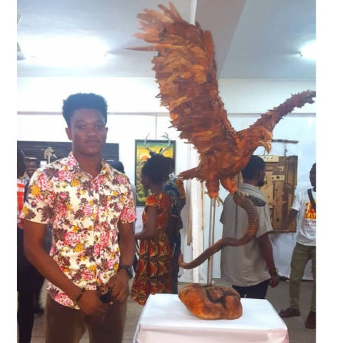 Meet 22-year-old Ken Kojo Adams who makes sculptures out of wood wastes 5