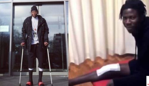 Stonebwoy in severe pain after staircase fall 5