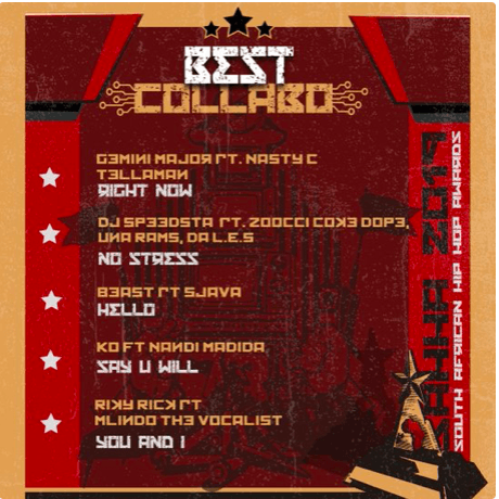 Full list of South African Hip Hop awards 2019 nominees – Details 64