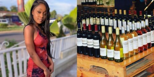 Efia Odo opens a Wine Shop opposite Jubilee House 9