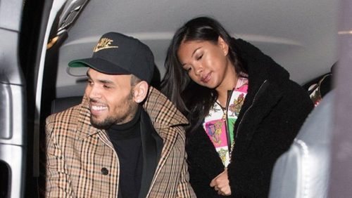 Chris Brown and his Girlfriend Ammika Harris Hints She Gave Birth 9