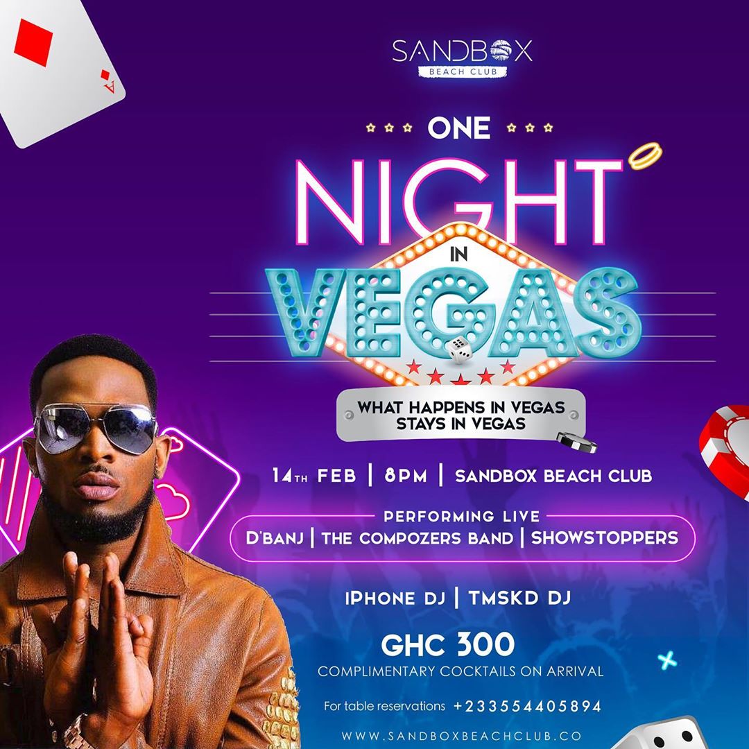 D’Banj, The Compozers & Showstoppers to rock SandBox Beach Club this Valentine 