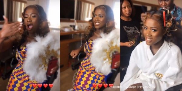 First video of Fella Makafui in her traditional marriage attire 5
