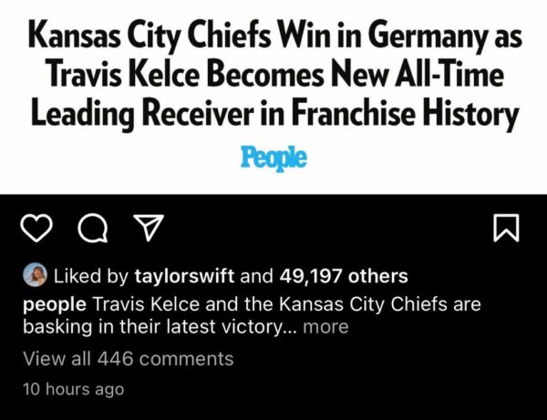How Taylor Swift Showed Support for Travis Kelce After Skipping His Record-Setting Germany Game 25