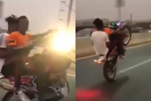 Fans blast Kwesi Arthur for carelessly riding on a stunt bike without a helmet 33