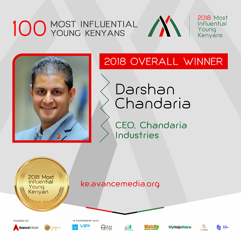 Darshan Chandaria voted 2018 Most Influential Young Kenyan 29
