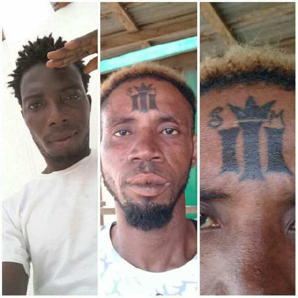 Loyal Shatta Wale fan tattoo ‘Reign’ album symbol on his forehead 31