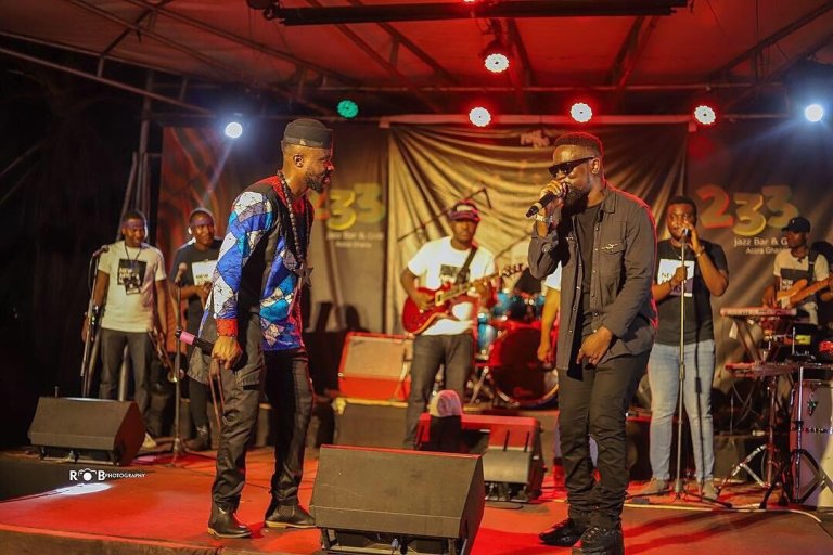 WATCH: Sarkodie Speaks Highly of Fuse ODG at New Africa Nation Album Launch Concert 9