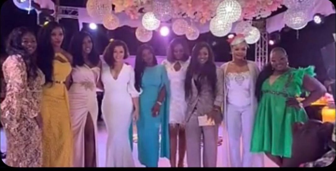 Celebrities spotted at John Dumelo’s white wedding & what they wore 33
