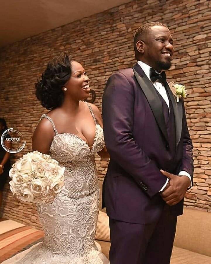 John Dumelo’s wife, Mawunya reacts to a photo showing her husband crying on their wedding day 39