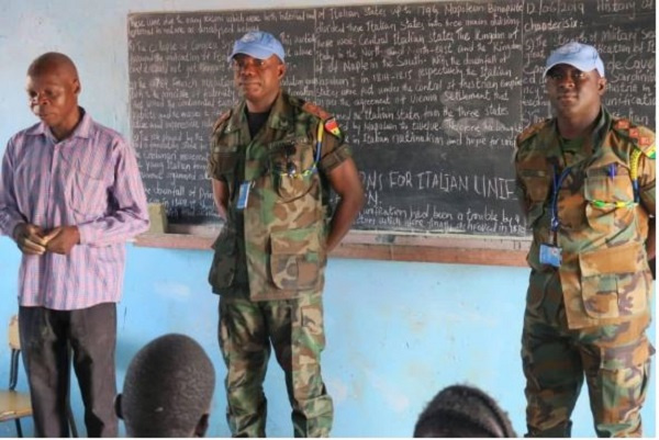 Ghanaian soldiers reach out to South Sudanese Secondary School 1