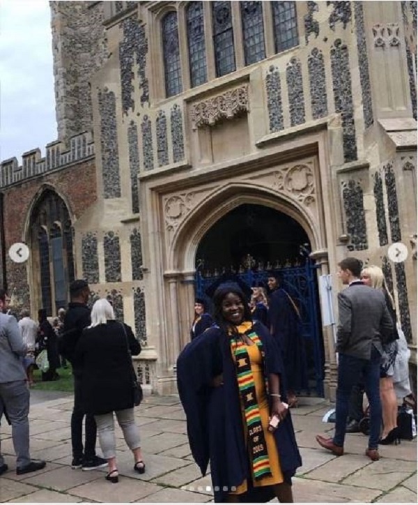 Kaakie graduates from Anglia University in London 28