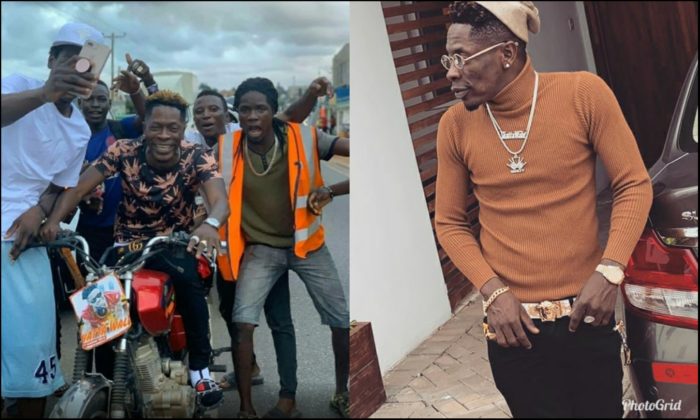Shatta Wale Storms The Street With Motorbike And Hangs Out With His Fans 13