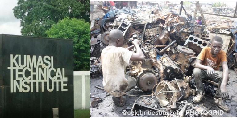 Students of Kumasi Technical Institute sell school’s gate to scrap dealer 14