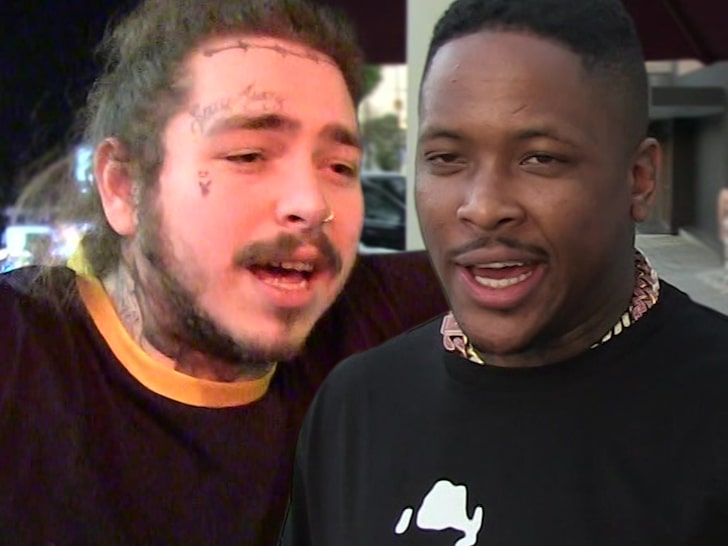 Post Malone Pays Up on $20k Bet with YG for Cowboys Loss to Rams 25