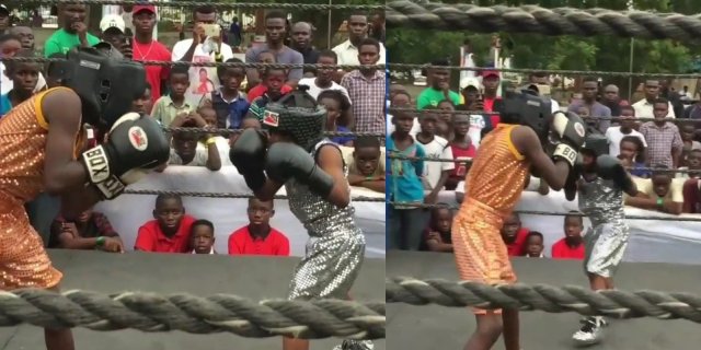 Ghana’s youngest boxer beats his ‘elder brother’ (Video) 13