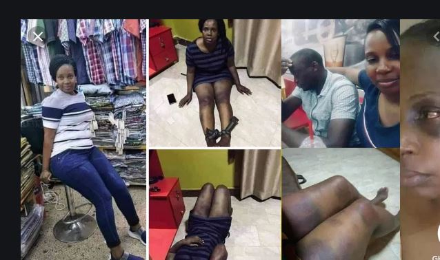 Man beats wife and strips her in public for sleeping with other men 9