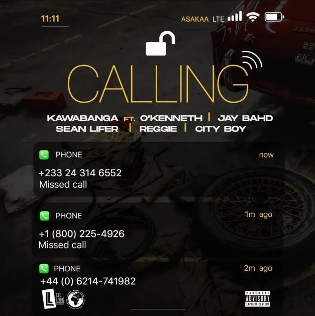 Kawabanga - Calling Feat O'Kenneth, Jay, Bahd, Sean Lifer, Reggie x City Boy 16