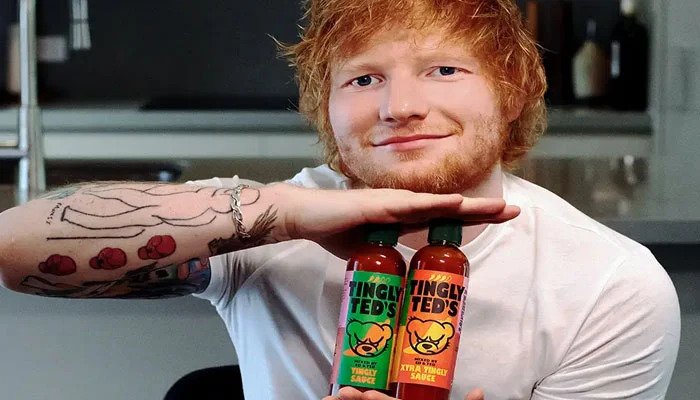 British singer Ed Sheeran launches Tingly Ted's hot sauces 16