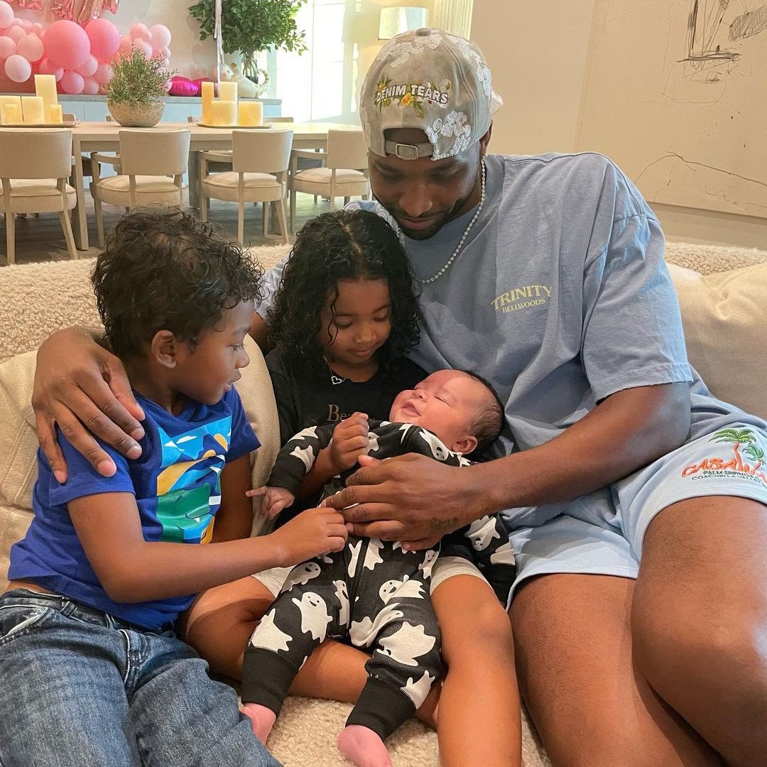 Khloe Kardashian Shares First Look at Her Son’s Face in Sweet Post For "Baby Daddy" Tristan Thompson 30