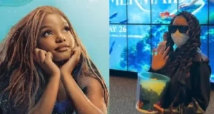 Halle Bailey goes undercover to watch 'The Little Mermaid'