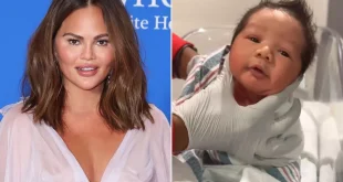 Chrissy Teigen Raves About New Baby Boy Wren's Hair with Adorable Video: 'Simple Plan Is Shaking'