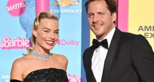 Margot Robbie and Husband Tom Ackerley Match on the Pink Carpet at 'Barbie' World Premiere