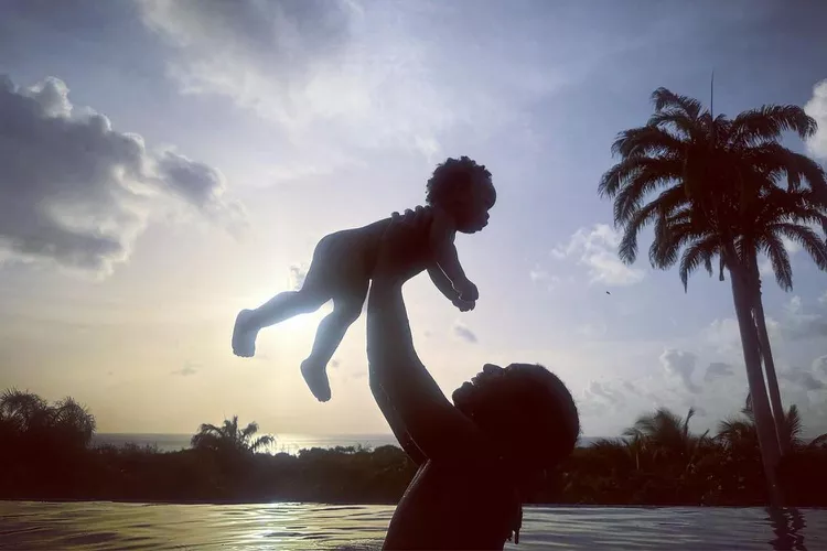 Rihanna Posts Sweet Photo of A$AP Rocky and Baby RZA in Barbados: ‘My Bajan Boyz’ 39