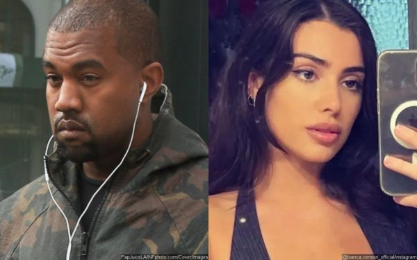 Kanye West's Wife Bianca Censori Pictured Adjusting Her Breasts In Nipple-Baring Top