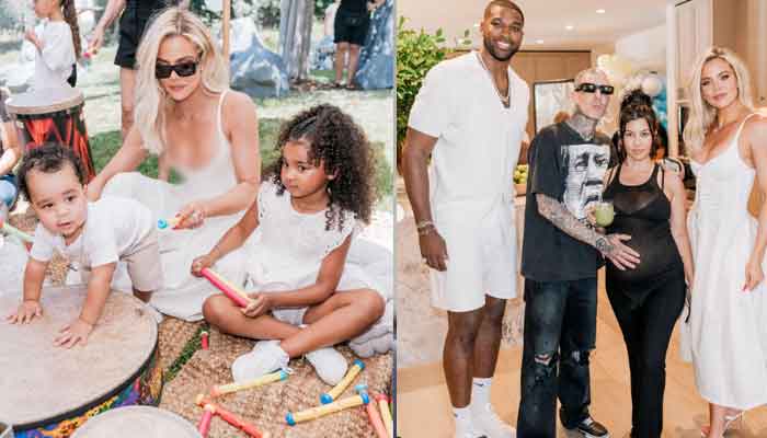 Khloe Kardashian shares first family photo with her two children 15