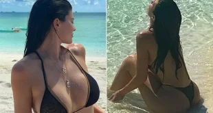 Kylie Jenner Rings in 26th Birthday with Sultry Beachside Bikini Photos