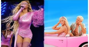 Beyonce hops on Barbiecore trend with her pink outfit