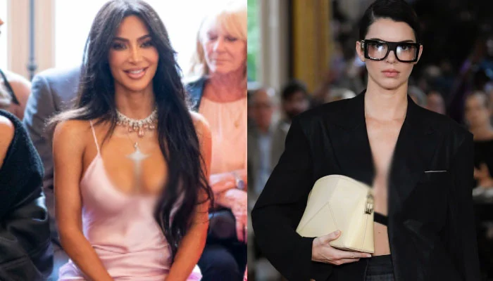 Kim Kardashian shows up to support Kendall Jenner at Victoria Beckham's show 8