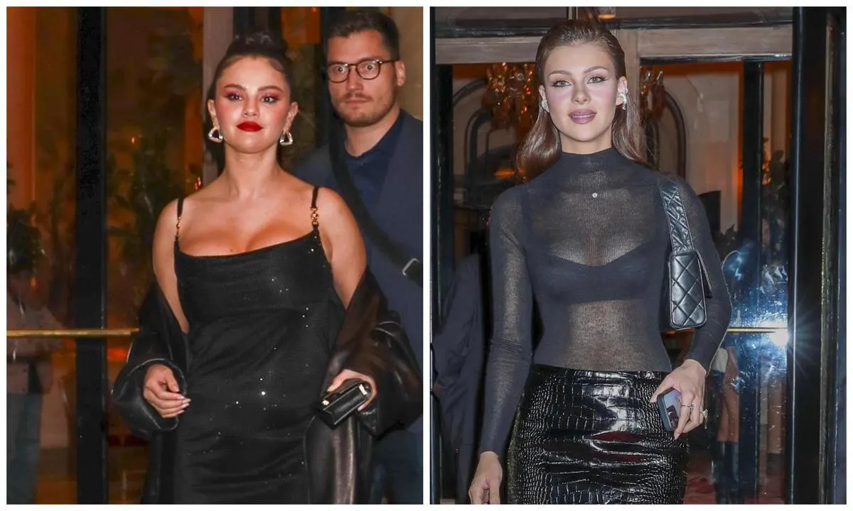 SELENA GOMEZ AND NICOLA PELTZ-BECKHAM SPOTTED ON A SECOND NIGHT OUT IN PARIS 12