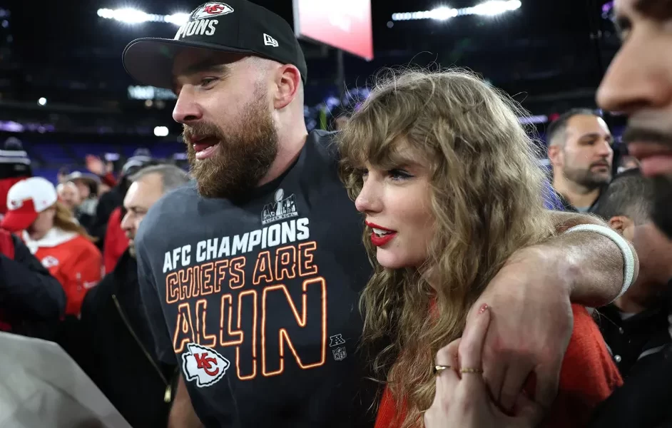 Watch Travis Kelce Tearfully Tell Taylor Swift ‘I Love You’ After Chiefs AFC Championship Win 52