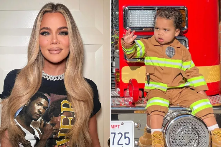 Khloé Kardashian Snaps Adorable Photos of Son Tatum on His First Visit to Local Firehouse: 'So Grateful' 1