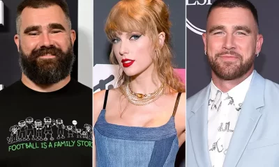 Travis and Jason Kelce Praise Taylor Swift for Chugging Her Drink at the Super Bowl: 'Not Her First Rodeo' 8
