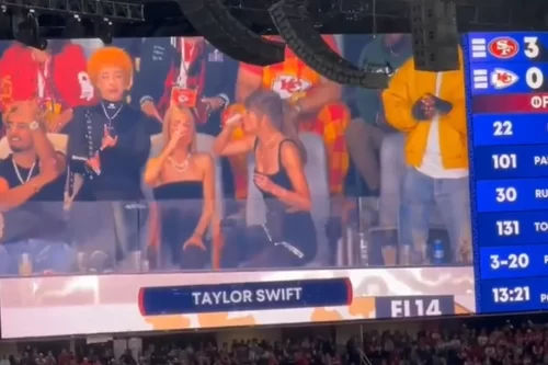 Travis and Jason Kelce Praise Taylor Swift for Chugging Her Drink at the Super Bowl: 'Not Her First Rodeo' 11