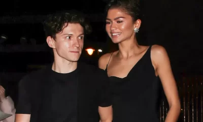 Zendaya and Tom Holland Hold Hands in Matching All-Black Outfits on Night Out in London 10