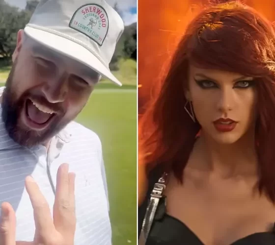 Travis Kelce Golfs with Friends While Blasting Taylor Swift's 'Bad Blood' 26