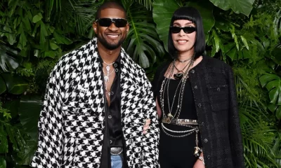 Usher and Wife Jennifer Goicoechea Coordinate at Pre-Oscars Party After Surprise Post-Super Bowl Wedding 13